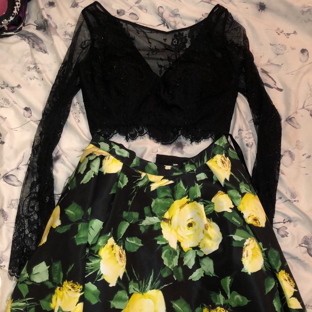 Two piece homecoming dress